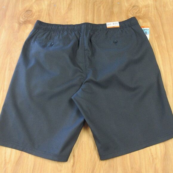 HANG TEN Drop In 20" Elastic-Waist Walkshorts Mens Sz XXL (42-44) Blue Plaid NWT - Picture 6 of 12